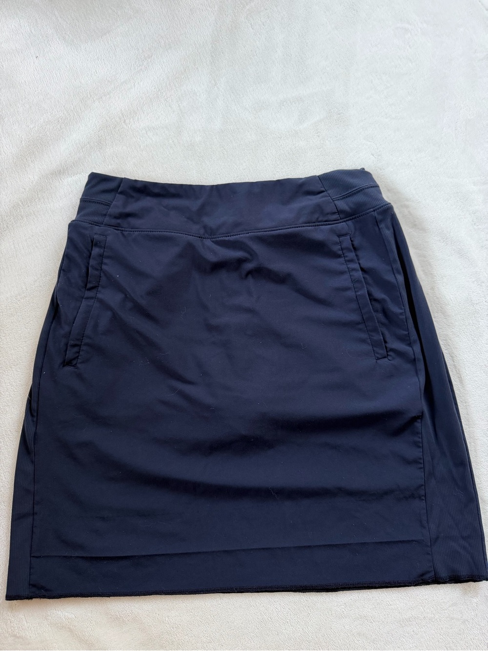 Athleta Navy Performance Skirt with Side Panels